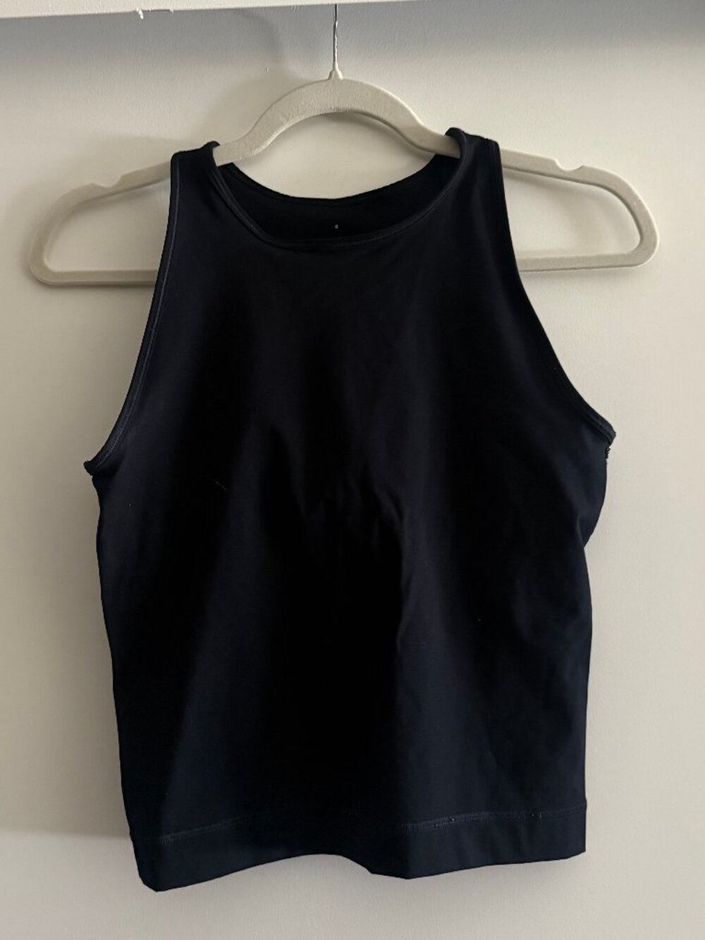 Everlane Activewear Black Racerback Perform Tank with Built-in Bra